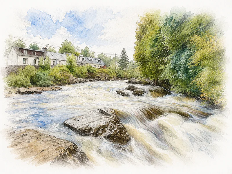 Falls of Dochart in Killin