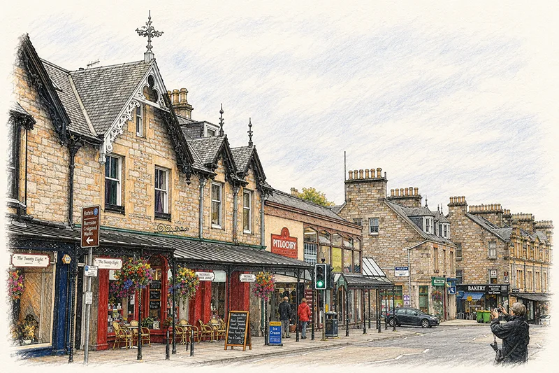 Pitlochry Town, Perthshire